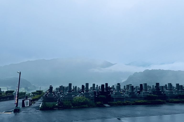 墓苑からの景色