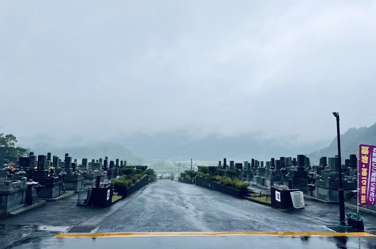 墓苑からの景色