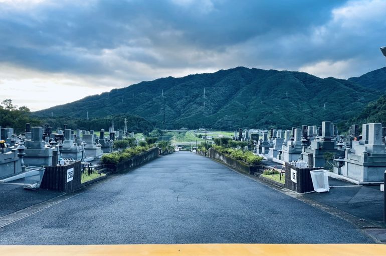 墓苑からの景色