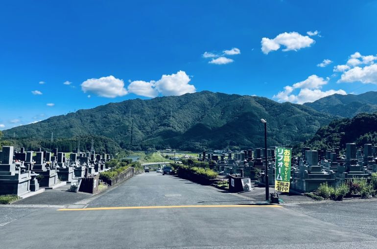 墓苑からの景色