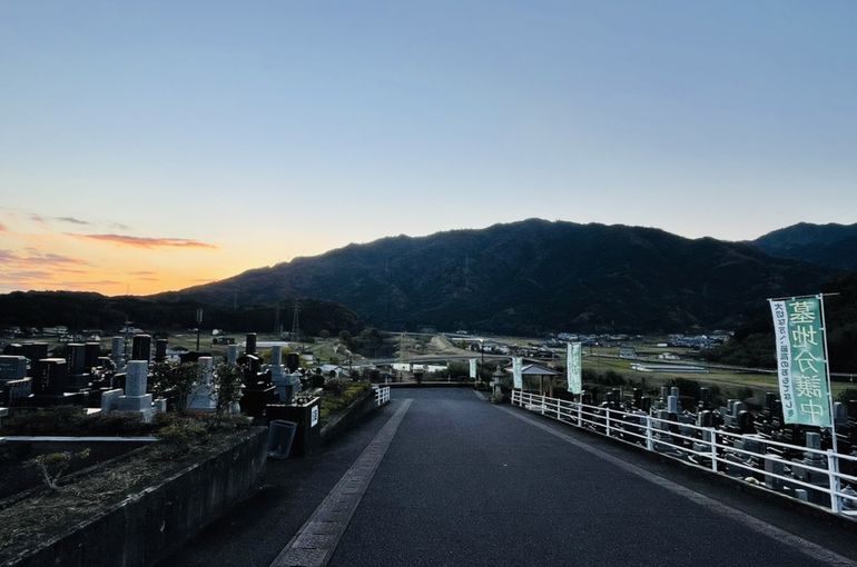 墓苑からの景色