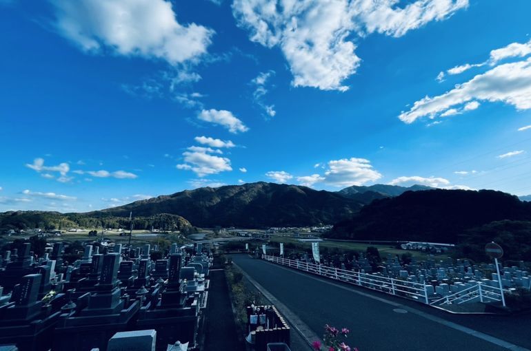 墓苑からの景色