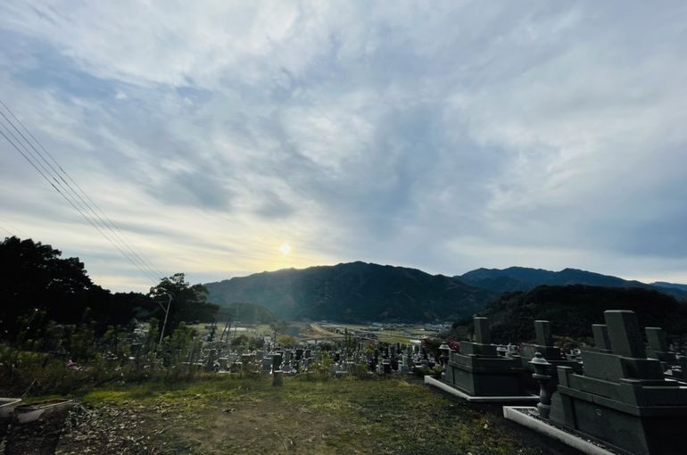 墓苑からの景色