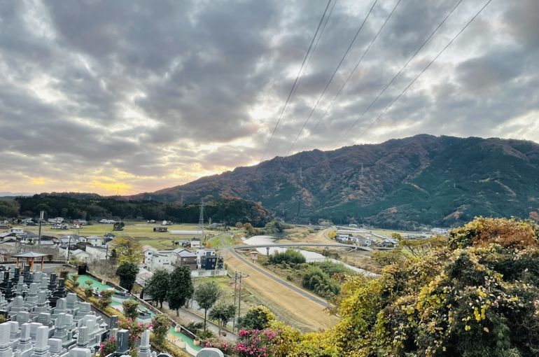 墓苑からの景色