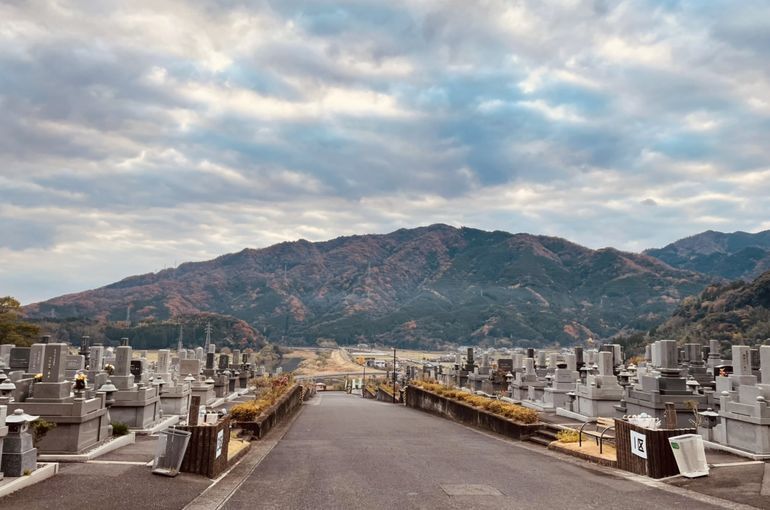 墓苑からの景色