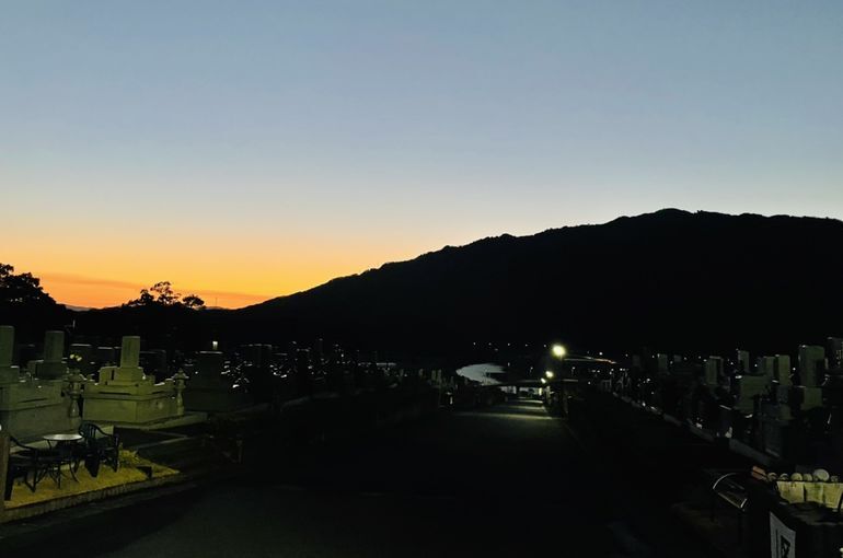 墓苑からの景色