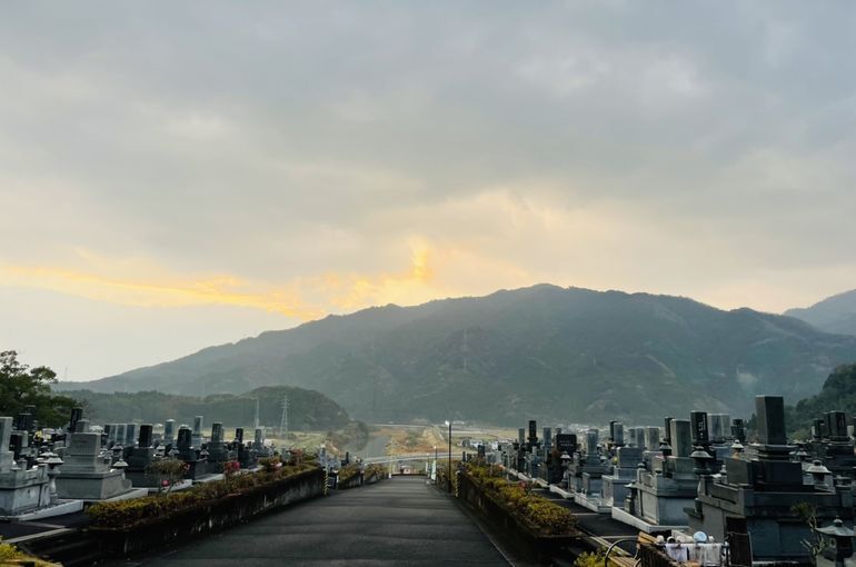 墓苑からの景色