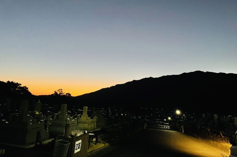 墓苑からの景色