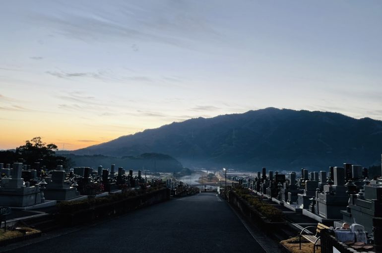 墓苑からの景色
