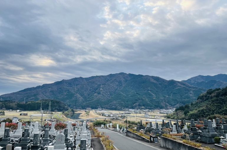 墓苑からの景色