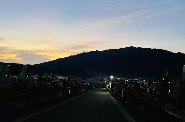墓苑からの景色