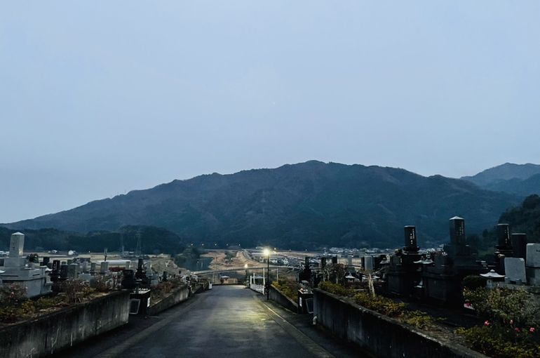 墓苑からの景色