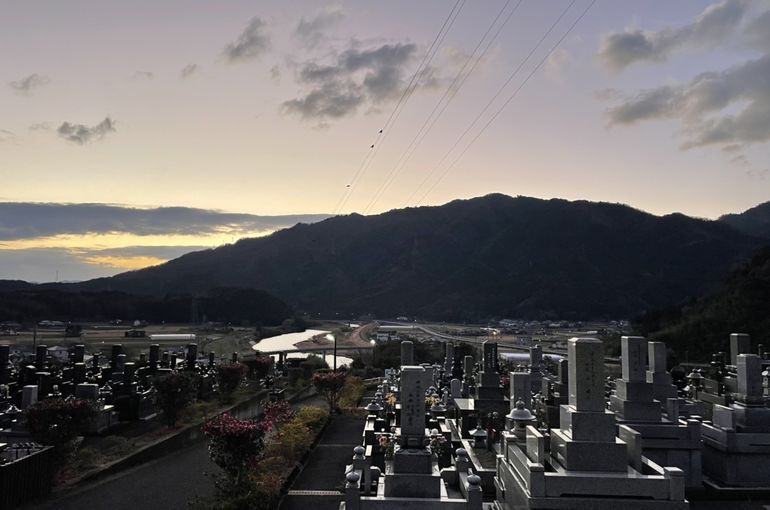 墓苑からの景色