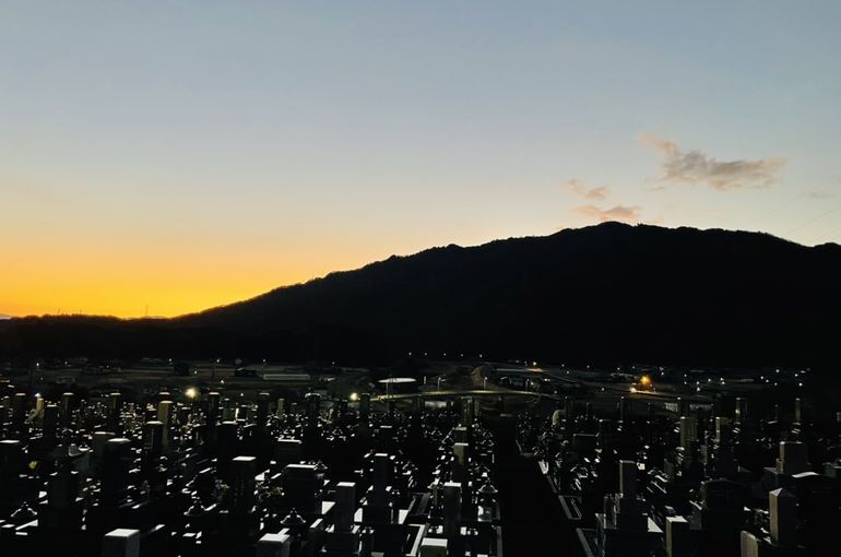 墓苑からの景色