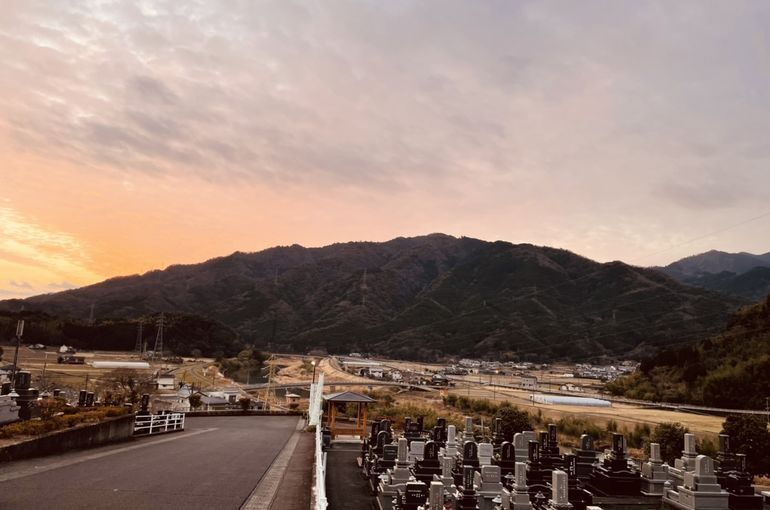 墓苑からの景色