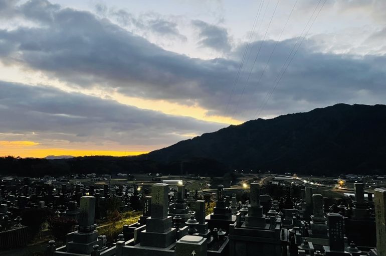 墓苑からの景色