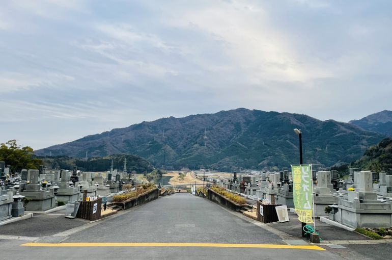 墓苑からの景色