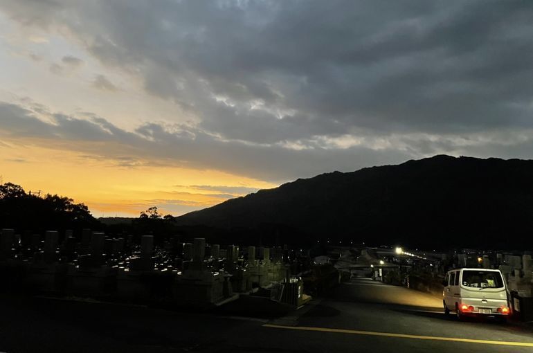 墓苑からの景色