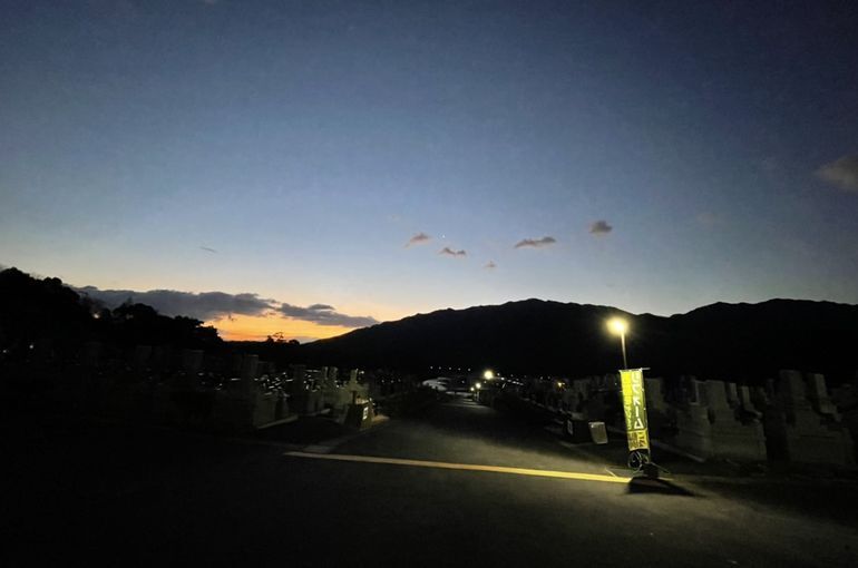 墓苑からの景色