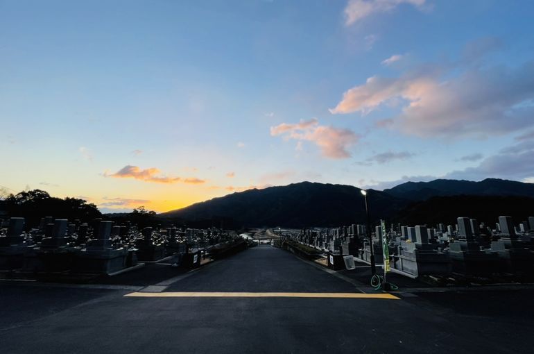 墓苑からの景色