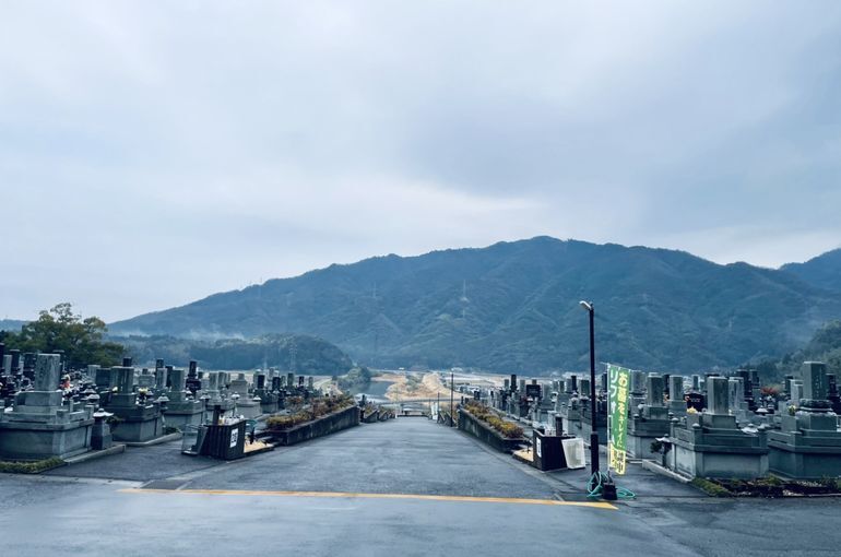 墓苑からの景色