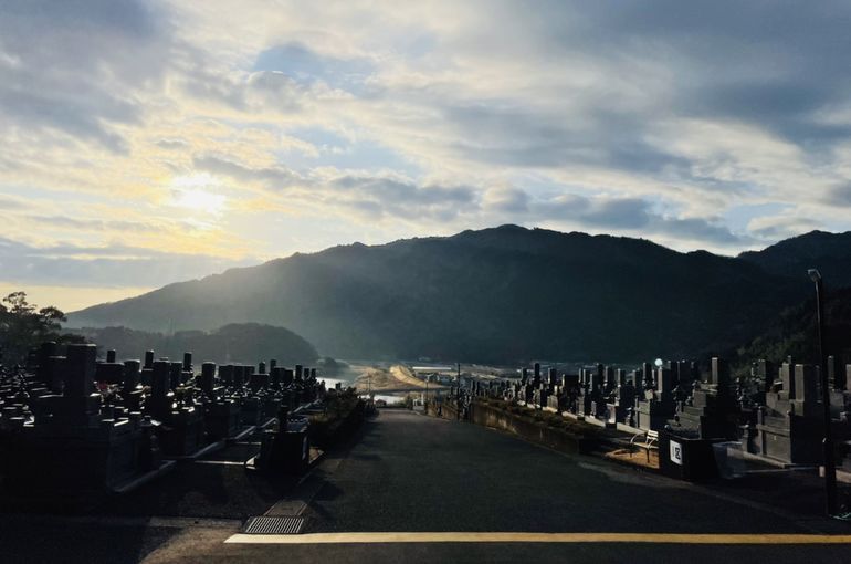 墓苑からの景色