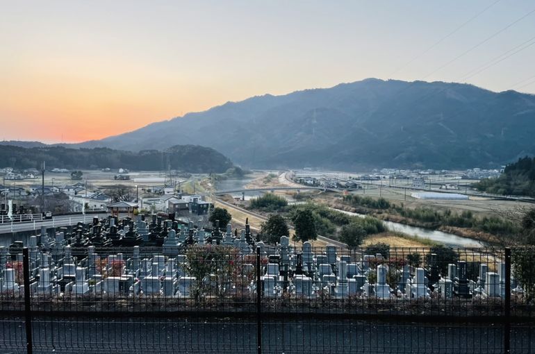 墓苑からの景色