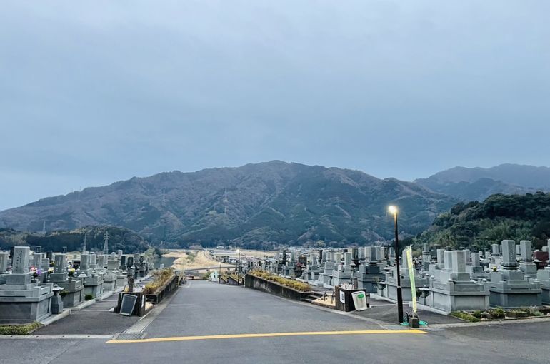 墓苑からの景色
