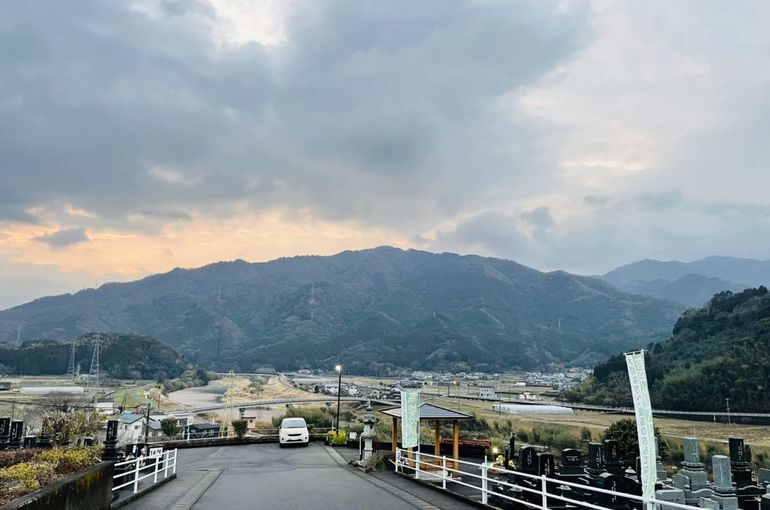 墓苑からの景色