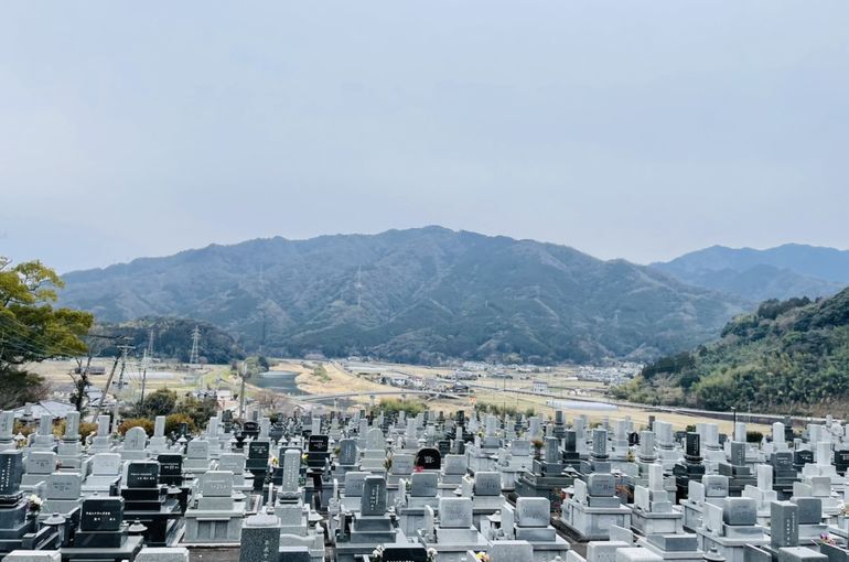 墓苑からの景色