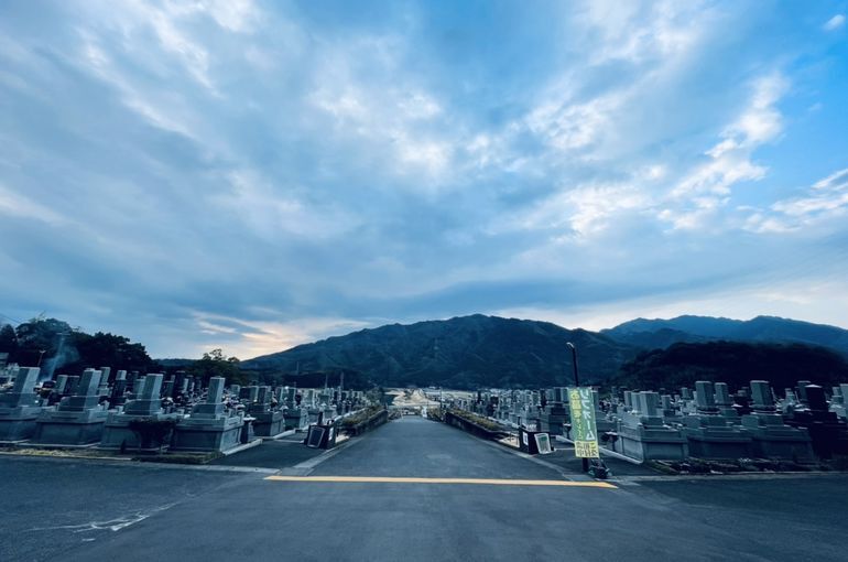 墓苑からの景色