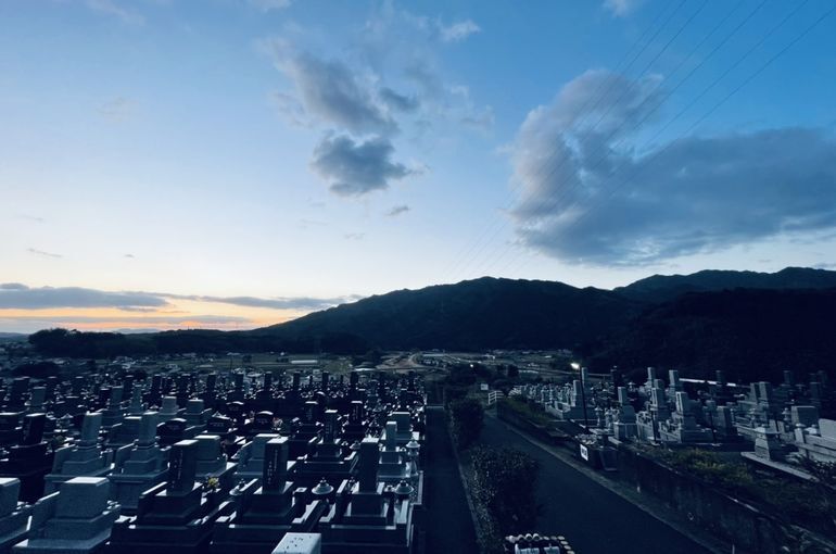 墓苑からの景色