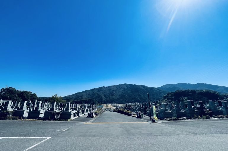 墓苑からの景色