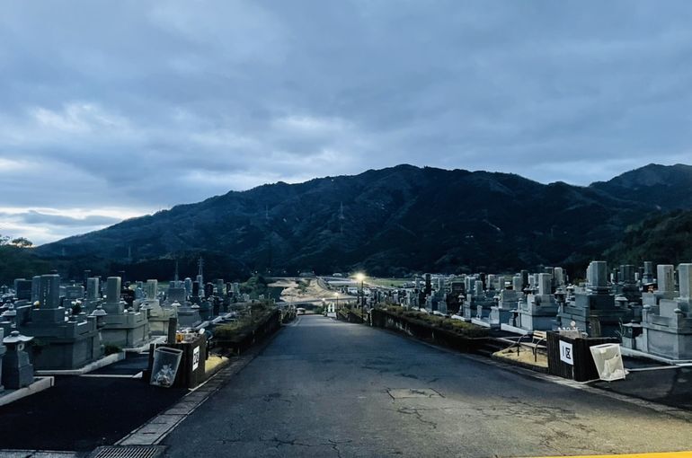 墓苑からの景色