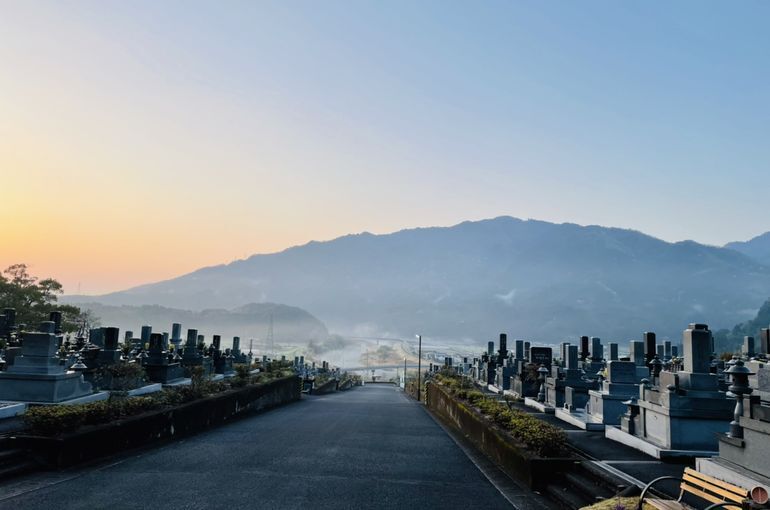 墓苑からの景色