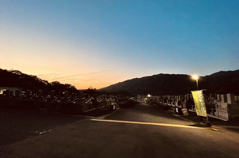墓苑からの景色