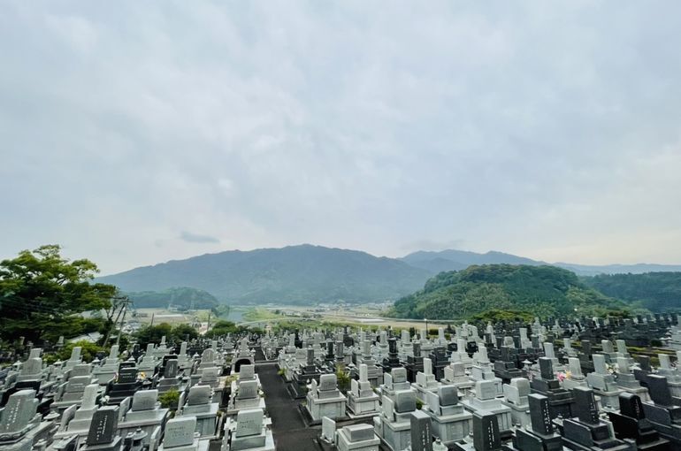 墓苑からの景色