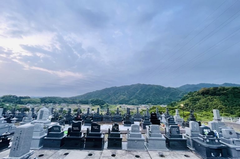 墓苑からの景色