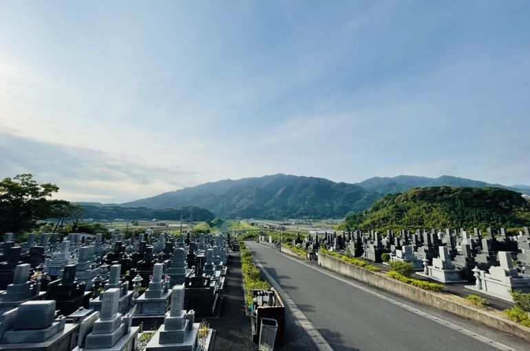 墓苑からの景色