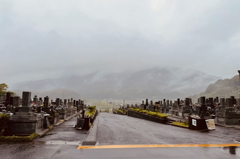 墓苑からの景色