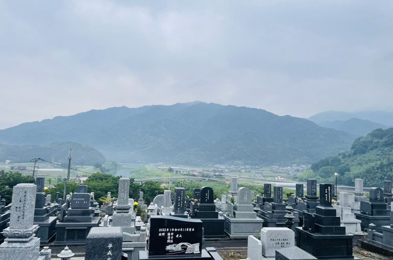 墓苑からの景色