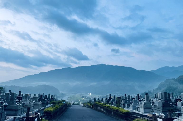 墓苑からの景色