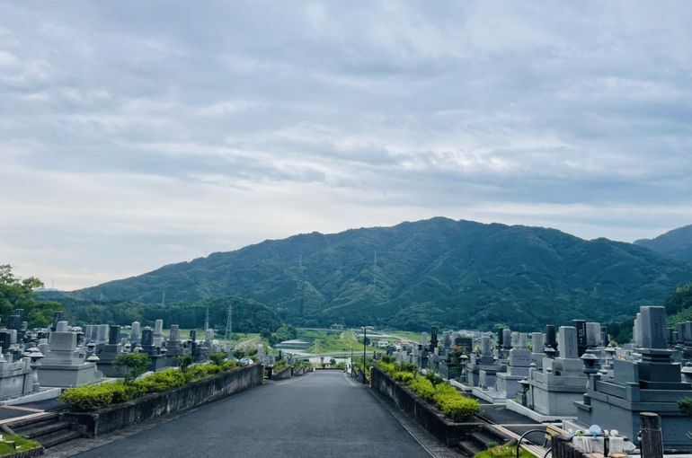 墓苑からの景色