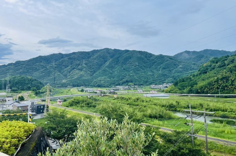 墓苑からの景色