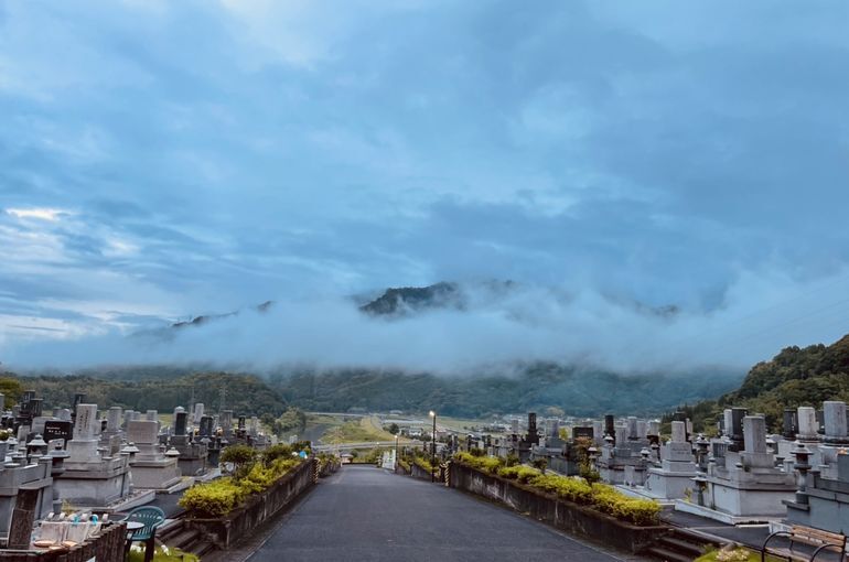 墓苑からの景色