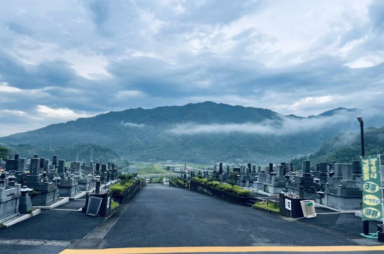 墓苑からの景色