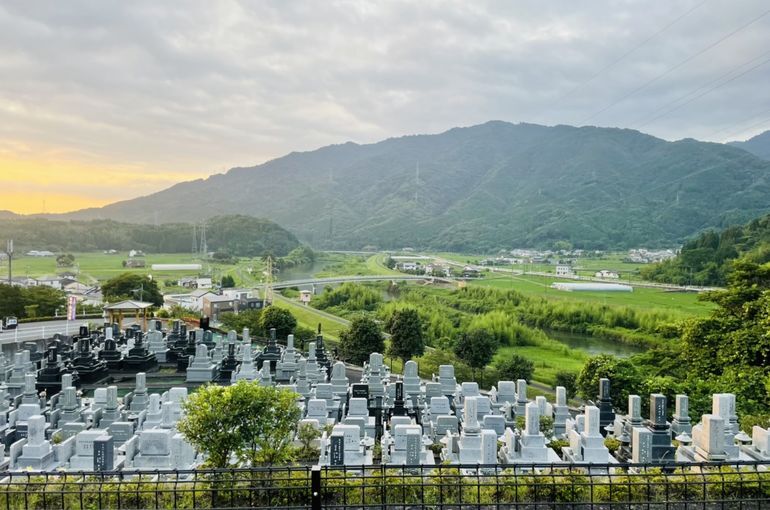 墓苑からの景色