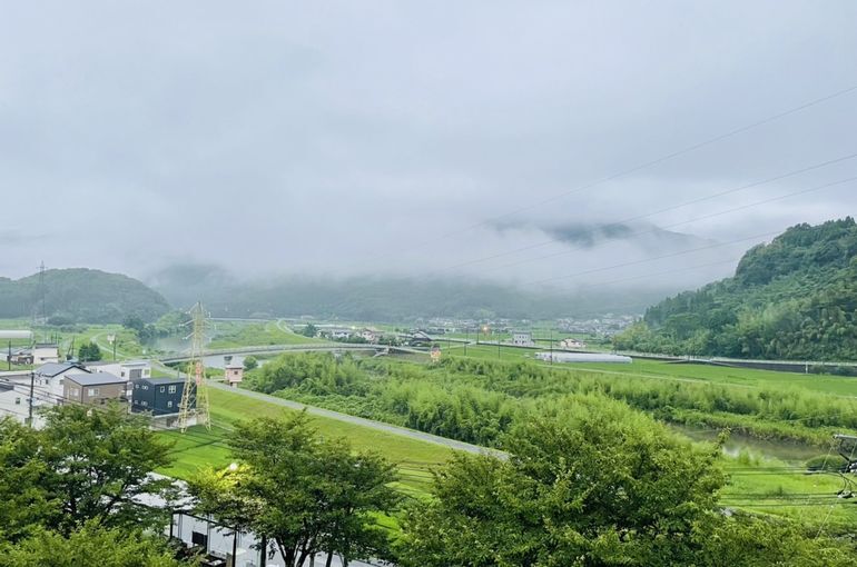 墓苑からの景色
