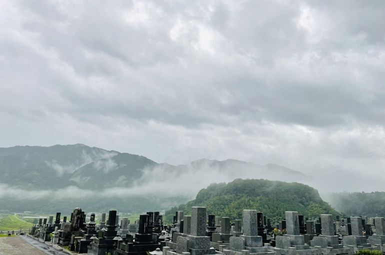 墓苑からの景色
