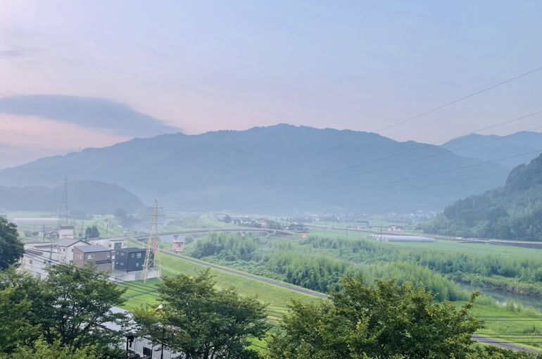 墓苑からの景色